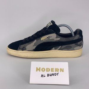 Puma Mens Suede Camo Shoes Sz 9